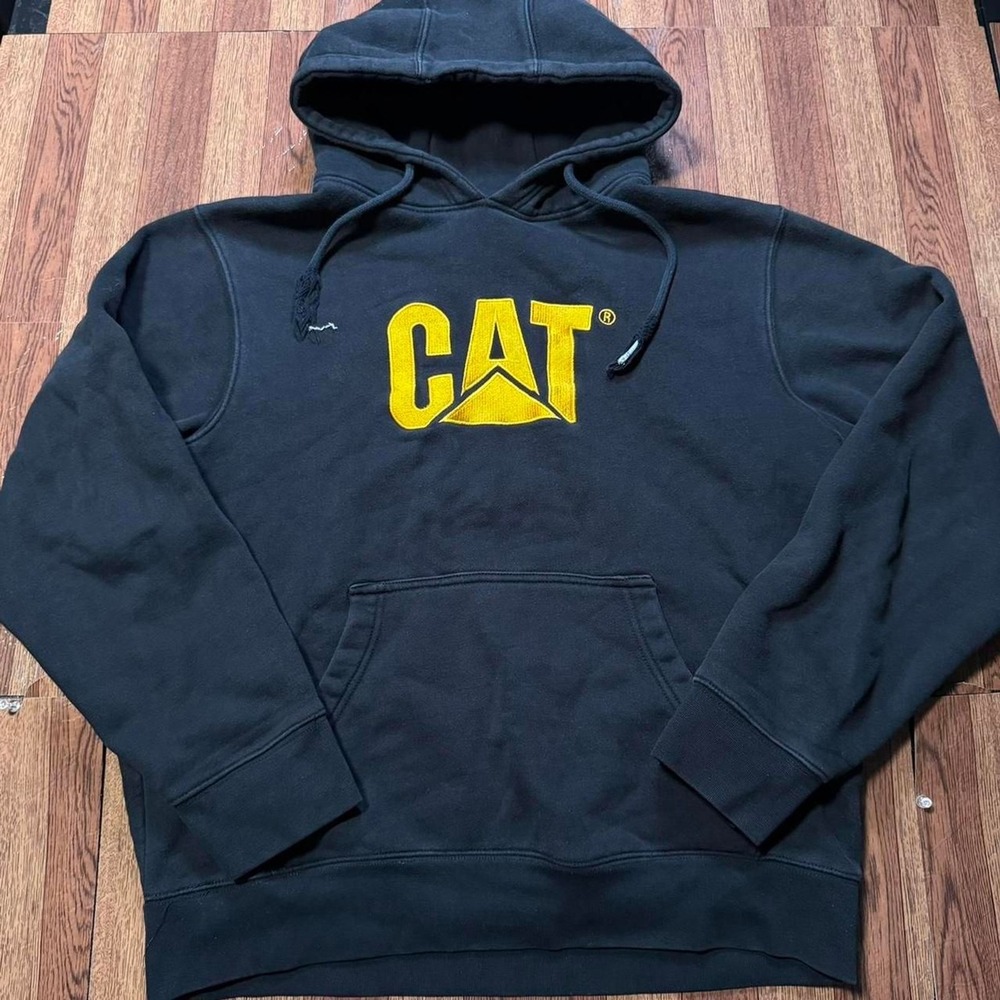 CAT Black Workwear Heavyweight Essential Hoodie Large